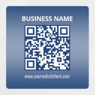 Wasserfester QR-Code Blau (oder jede Farbe) Grad Etiketten