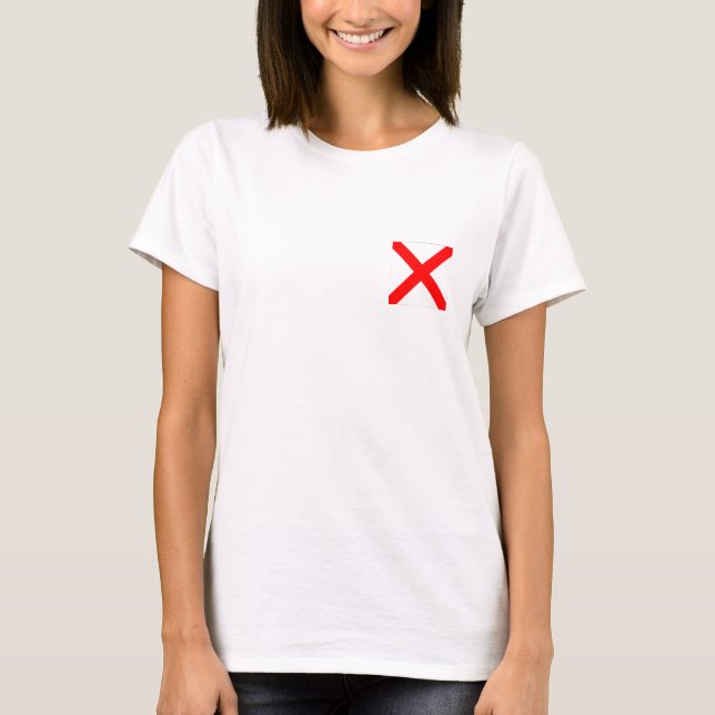 Wasserflagge V T-Shirt (Vorderseite)