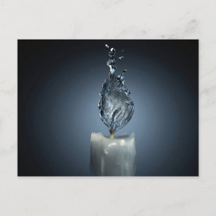Wasserflamme Postkarte