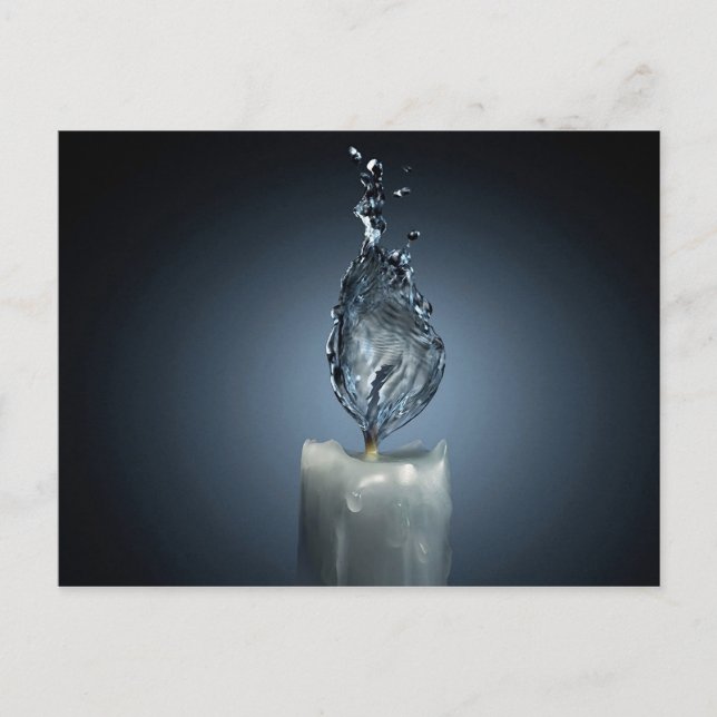 Wasserflamme Postkarte (Vorderseite)