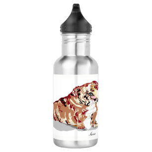 Wasserflasche (18 oz), rostfreier Stahl / Hund