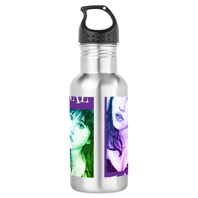WASSERFLASCHE 24 OZ - VAL EDELSTAHLFLASCHE (Rückseite)