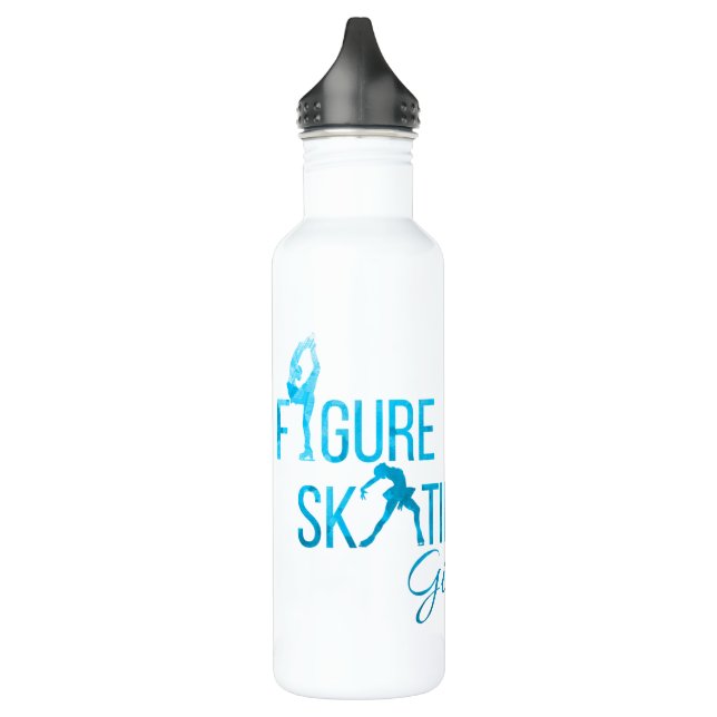 Wasserflasche Abbildung Skaten Türkis Edelstahlflasche (Links)