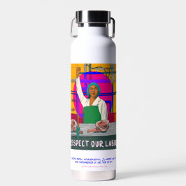 Wasserflasche: Achtung unserer Arbeit Trinkflasche