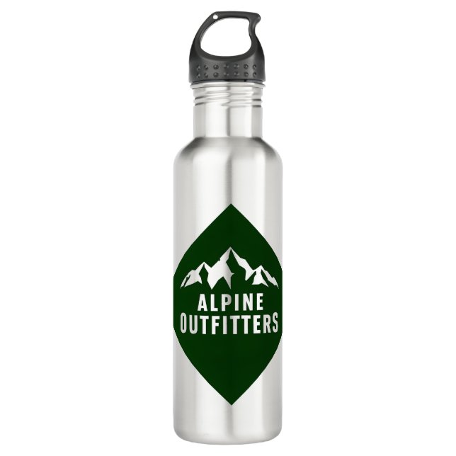Wasserflasche Alpine Outfitter Edelstahlflasche (Vorderseite)