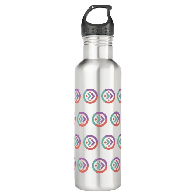 Wasserflasche aus Edelstahl Edelstahlflasche (Vorderseite)