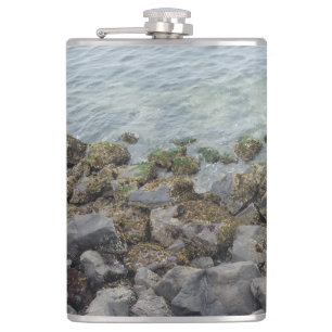 Wasserflasche aus Edelstahl Flachmann