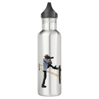 Wasserflasche aus Edelstahl - Vogelbeobachter Edelstahlflasche