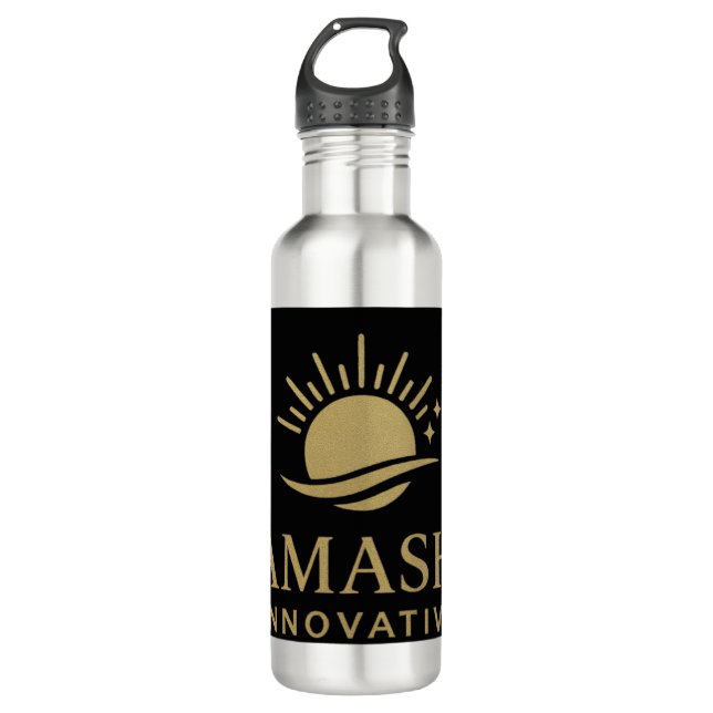 Wasserflasche aus rostfreiem Stahl 24oz anpassen Edelstahlflasche (Vorderseite)