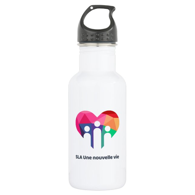 Wasserflasche aus Stahl (Vorderseite)