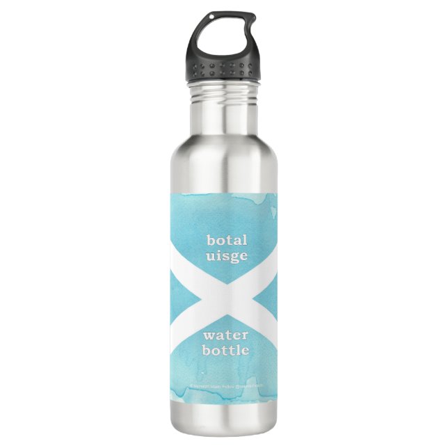 Wasserflasche/Botal Anwendung Schottisch Gälisch Edelstahlflasche (Vorderseite)