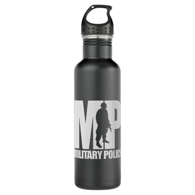 Wasserflasche der Militärpolizei Edelstahlflasche (Vorderseite)