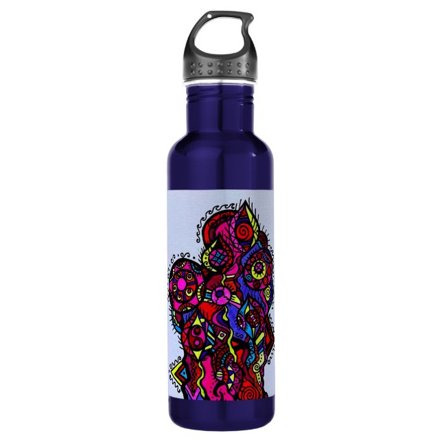 Wasserflasche Edelstahlflasche (Vorderseite)