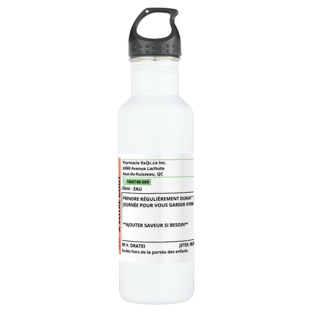 Wasserflasche  edelstahlflasche (Vorderseite)