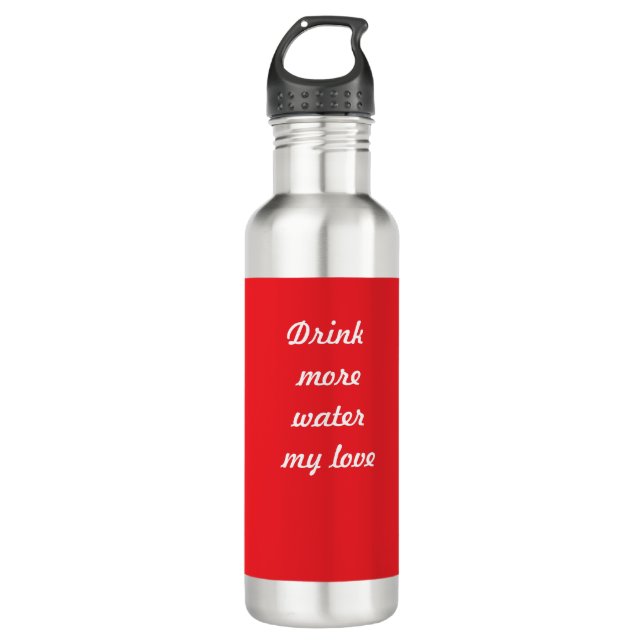 Wasserflasche Edelstahlflasche (Vorderseite)