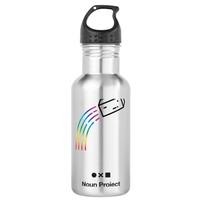 Wasserflasche Edelstahlflasche (Vorderseite)