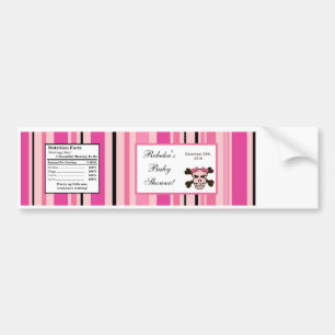 Wasserflasche-Etikett Girl Pink Punk Rock Skull Autoaufkleber