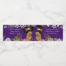 Wasserflasche Etikett Zwillingsafrikanisch, etnisc