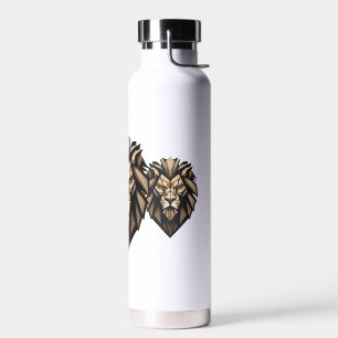 Wasserflasche für das geometrische Löwensportteam Trinkflasche
