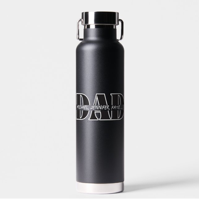 "Wasserflasche für Personalisierten VATER - Kinder Trinkflasche (Vorne)