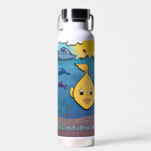 Wasserflasche - Goldie Fisch - Buellton.Art