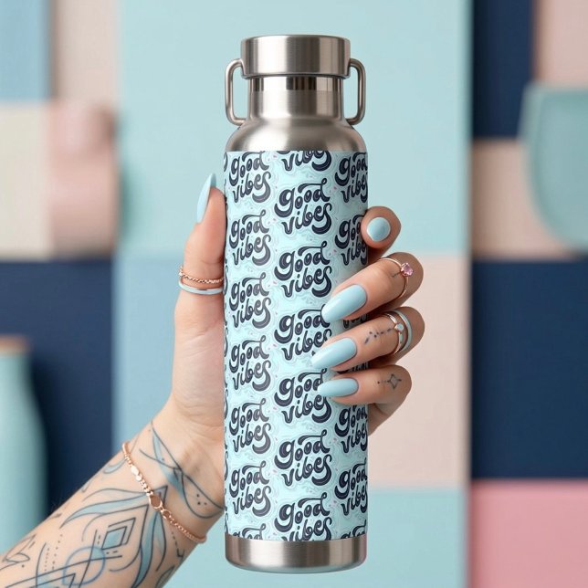 Wasserflasche Good Vibes Trinkflasche (Von Creator hochgeladen)