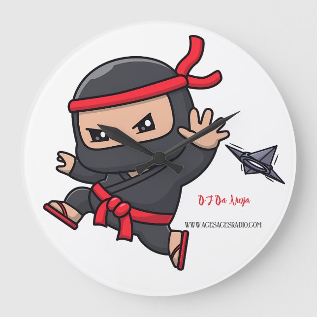 Wasserflasche Große Wanduhr (Vorderseite)