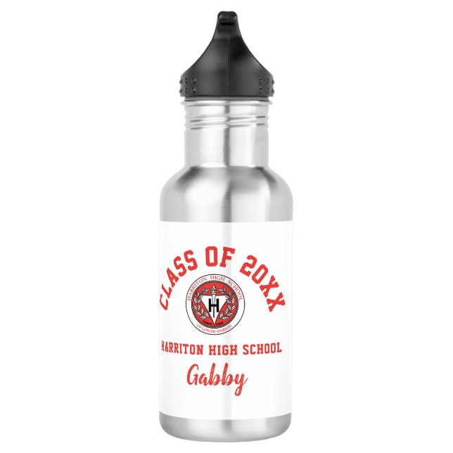 Wasserflasche Harriton High School Logo Custom (Rechts)