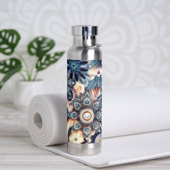Wasserflasche isoliert nach Maß Yoga-Getriebe Trinkflasche (Yoga)