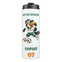 Wasserflasche Kinder Benutzerdefinierter Name Fußb