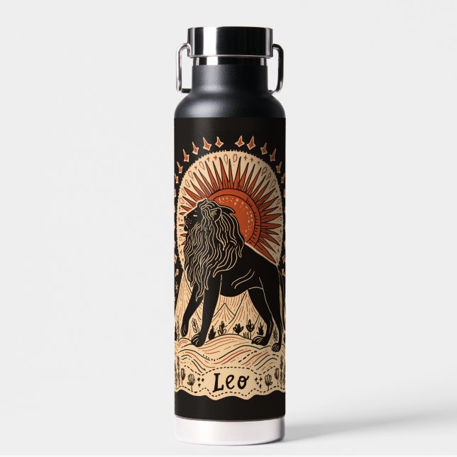 Wasserflasche Leo Celestial Zodiac Art Trinkflasche (Vorne)