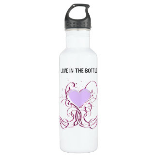 WASSERFLASCHE - LIEBE IN DER FLASCHE EDELSTAHLFLASCHE