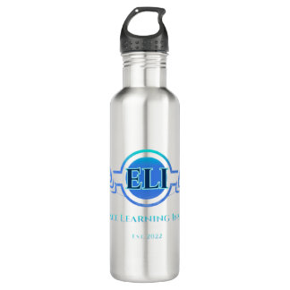 Wasserflasche - Logo des Instituts für Embracbildu Edelstahlflasche