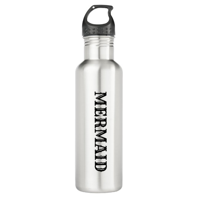 Wasserflasche "Mermaid" Edelstahlflasche (Vorderseite)