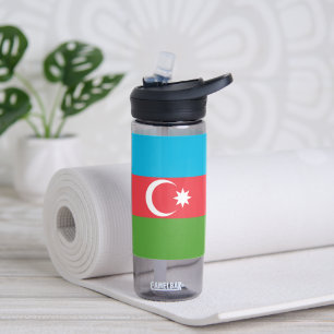 Wasserflasche mit der Flagge Aserbaidschans Trinkflasche