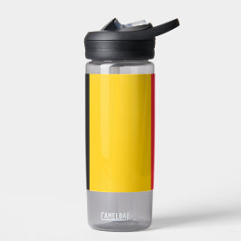 Wasserflasche mit der Flagge Belgiens Trinkflasche