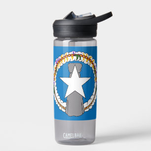 Wasserflasche mit der Flagge der nördlichen Marian Trinkflasche