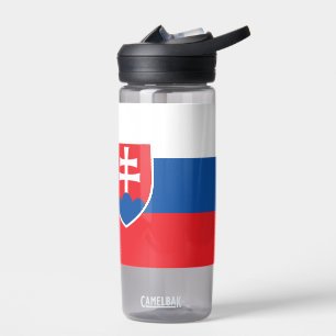 Wasserflasche mit der Flagge der Slowakei Trinkflasche