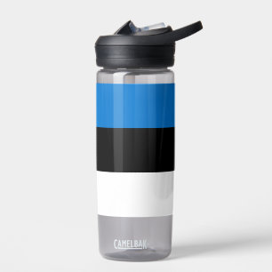 Wasserflasche mit der Flagge Estlands Trinkflasche