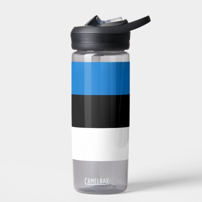 Wasserflasche mit der Flagge Estlands Trinkflasche (Links)