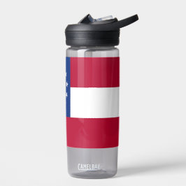 Wasserflasche mit der Flagge von Georgia Staat, US Trinkflasche