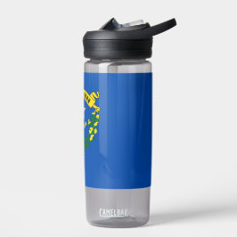 Wasserflasche mit Fahne von Nevada, USA Trinkflasche