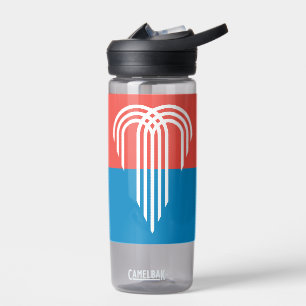 Wasserflasche mit Flagge von Kansas City, Missouri Trinkflasche