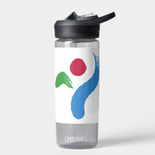 Wasserflasche mit Flagge von Seoul, Südkorea Trinkflasche