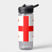 Wasserflasche mit georgischer Flagge