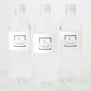 Wasserflasche mit individuellem Etikett