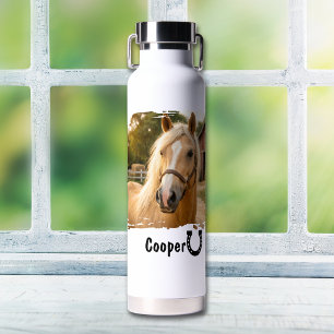 Wasserflasche mit individuellem Pferdefoto Trinkflasche
