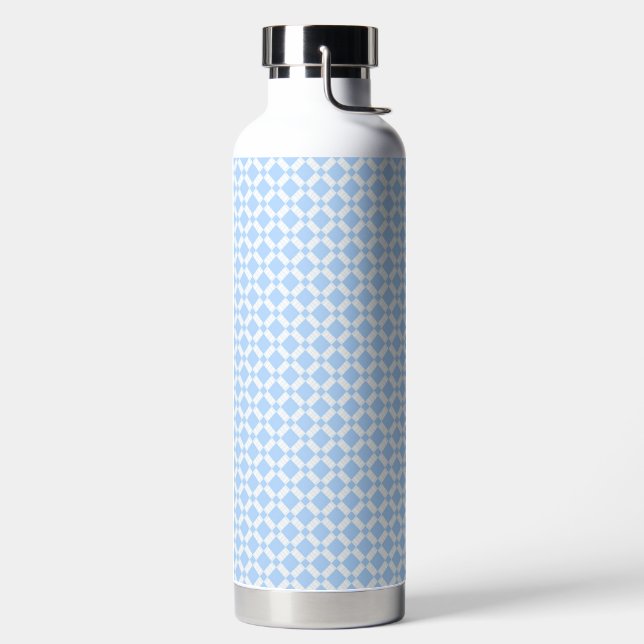 Wasserflasche mit Karomuster Trinkflasche (links)