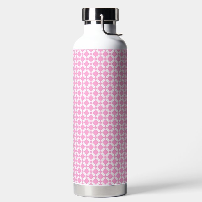 Wasserflasche mit Karomuster Trinkflasche (links)