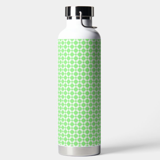 Wasserflasche mit Karomuster Trinkflasche (links)